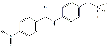 4-nitro-N-[4-(trifluoromethoxy)phenyl]benzamide Struktur