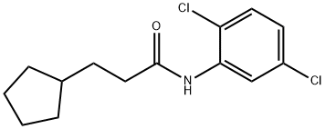 3-cyclopentyl-N-(2,5-dichlorophenyl)propanamide Struktur