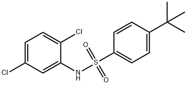 4-tert-butyl-N-(2,5-dichlorophenyl)benzenesulfonamide Struktur