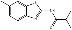 2-methyl-N-(6-methyl-1,3-benzothiazol-2-yl)propanamide Struktur