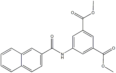 dimethyl 5-(2-naphthoylamino)isophthalate Struktur