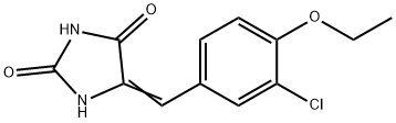 5-(3-chloro-4-ethoxybenzylidene)-2,4-imidazolidinedione Struktur