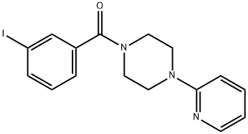 1-(3-iodobenzoyl)-4-pyridin-2-ylpiperazine Struktur