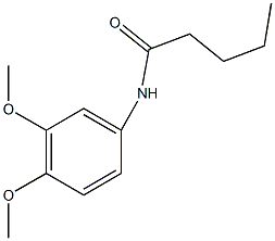 N-(3,4-dimethoxyphenyl)pentanamide Struktur