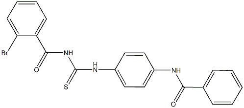 N-[4-({[(2-bromobenzoyl)amino]carbothioyl}amino)phenyl]benzamide Struktur