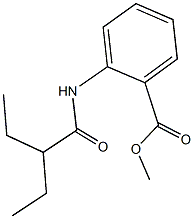 methyl2-[(2-ethylbutanoyl)amino]benzoate Struktur