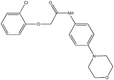 2-(2-chlorophenoxy)-N-[4-(4-morpholinyl)phenyl]acetamide Struktur