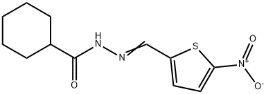 N'-({5-nitro-2-thienyl}methylene)cyclohexanecarbohydrazide Struktur