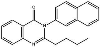 2-butyl-3-(2-naphthyl)-4(3H)-quinazolinone Struktur