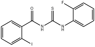 N-(2-fluorophenyl)-N'-(2-iodobenzoyl)thiourea Struktur