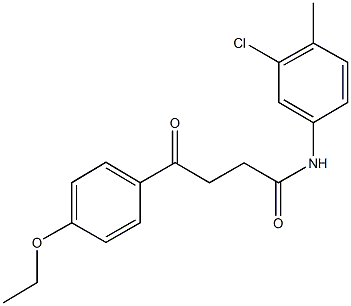 N-(3-chloro-4-methylphenyl)-4-(4-ethoxyphenyl)-4-oxobutanamide Struktur