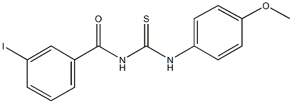 N-(3-iodobenzoyl)-N'-(4-methoxyphenyl)thiourea Struktur