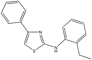 N-(2-ethylphenyl)-4-phenyl-1,3-thiazol-2-amine Struktur