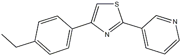 3-[4-(4-ethylphenyl)-1,3-thiazol-2-yl]pyridine Struktur