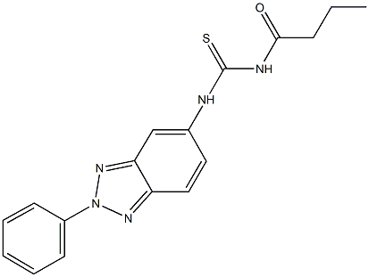 N-butyryl-N'-(2-phenyl-2H-1,2,3-benzotriazol-5-yl)thiourea Struktur