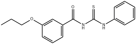 N-phenyl-N'-(3-propoxybenzoyl)thiourea Struktur