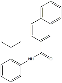 N-(2-isopropylphenyl)-2-naphthamide Struktur