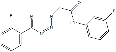 N-(3-fluorophenyl)-2-[5-(2-fluorophenyl)-2H-tetraazol-2-yl]acetamide Struktur