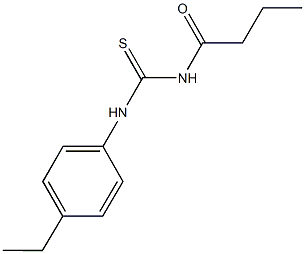 N-butyryl-N'-(4-ethylphenyl)thiourea Struktur