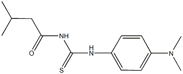 N-[4-(dimethylamino)phenyl]-N'-(3-methylbutanoyl)thiourea Struktur