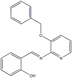 2-({[3-(benzyloxy)-2-pyridinyl]imino}methyl)phenol Struktur