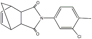 4-(3-chloro-4-methylphenyl)-4-azatricyclo[5.2.1.0~2,6~]dec-8-ene-3,5-dione Struktur