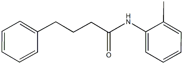 N-(2-methylphenyl)-4-phenylbutanamide Struktur