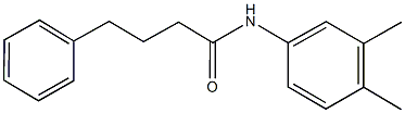 N-(3,4-dimethylphenyl)-4-phenylbutanamide Struktur