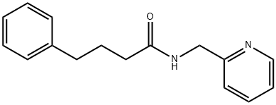 4-phenyl-N-(2-pyridinylmethyl)butanamide Struktur