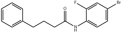 N-(4-bromo-2-fluorophenyl)-4-phenylbutanamide Struktur