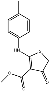 methyl 4-oxo-2-(4-toluidino)-4,5-dihydro-3-thiophenecarboxylate Struktur