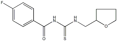 N-(4-fluorobenzoyl)-N'-(tetrahydro-2-furanylmethyl)thiourea Struktur