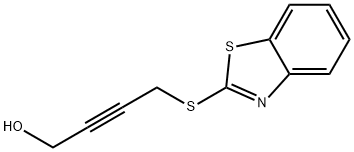 4-(1,3-benzothiazol-2-ylsulfanyl)-2-butyn-1-ol Struktur