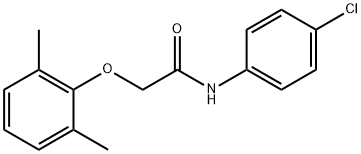 N-(4-chlorophenyl)-2-(2,6-dimethylphenoxy)acetamide Struktur