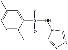 2,5-dimethyl-N-(4H-1,2,4-triazol-4-yl)benzenesulfonamide Struktur