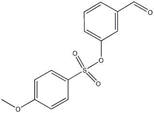 3-formylphenyl 4-methoxybenzenesulfonate Struktur