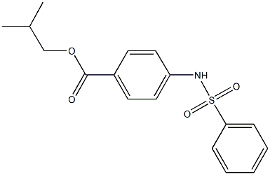 isobutyl 4-[(phenylsulfonyl)amino]benzoate Struktur