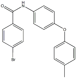 4-bromo-N-[4-(4-methylphenoxy)phenyl]benzamide Struktur