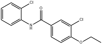 3-chloro-N-(2-chlorophenyl)-4-ethoxybenzamide Struktur