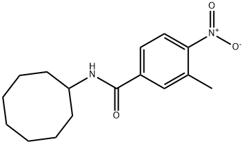 N-cyclooctyl-4-nitro-3-methylbenzamide Struktur