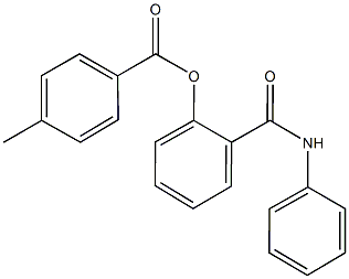 2-(anilinocarbonyl)phenyl 4-methylbenzoate Struktur