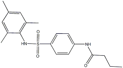 N-{4-[(mesitylamino)sulfonyl]phenyl}butanamide Struktur