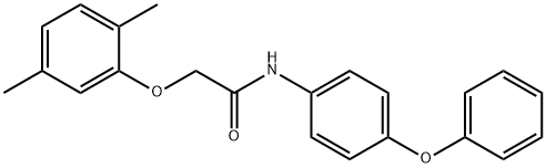 2-(2,5-dimethylphenoxy)-N-(4-phenoxyphenyl)acetamide Struktur