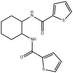 N-{2-[(2-thienylcarbonyl)amino]cyclohexyl}-2-thiophenecarboxamide Struktur