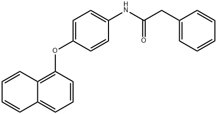 N-[4-(1-naphthyloxy)phenyl]-2-phenylacetamide Struktur