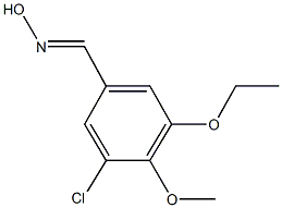 3-chloro-5-ethoxy-4-methoxybenzaldehyde oxime Struktur