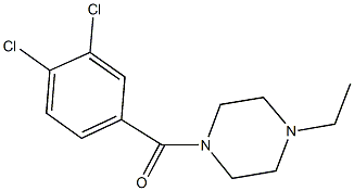 1-(3,4-dichlorobenzoyl)-4-ethylpiperazine Struktur