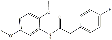 N-(2,5-dimethoxyphenyl)-2-(4-fluorophenyl)acetamide Struktur