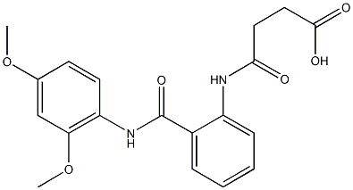 4-{2-[(2,4-dimethoxyanilino)carbonyl]anilino}-4-oxobutanoic acid Struktur