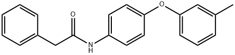 N-[4-(3-methylphenoxy)phenyl]-2-phenylacetamide Struktur